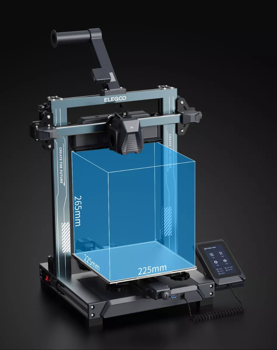 Neptune 4 PRO 225x225x265mm Klipper 500mms Impresora 3D FDM ELEGOO - Imagen 4