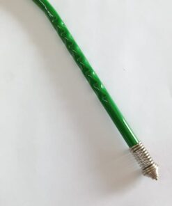 VERDE BOMBILLA RESORTE TORNEADA