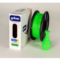 VERDE UV GLOW PLA+ 850 GRILON FILAMENTO 3D 1.75MM 1KG PLAMAS GRILON