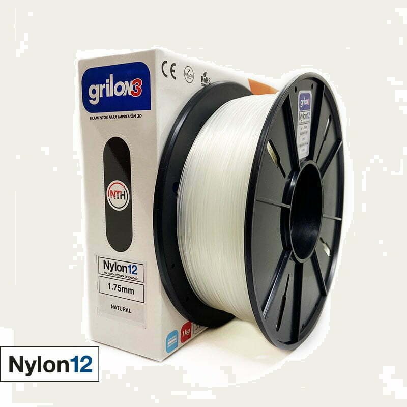 NATURAL NYLON12 GRILON FILAMENTO 3D 1.75MM 1KG