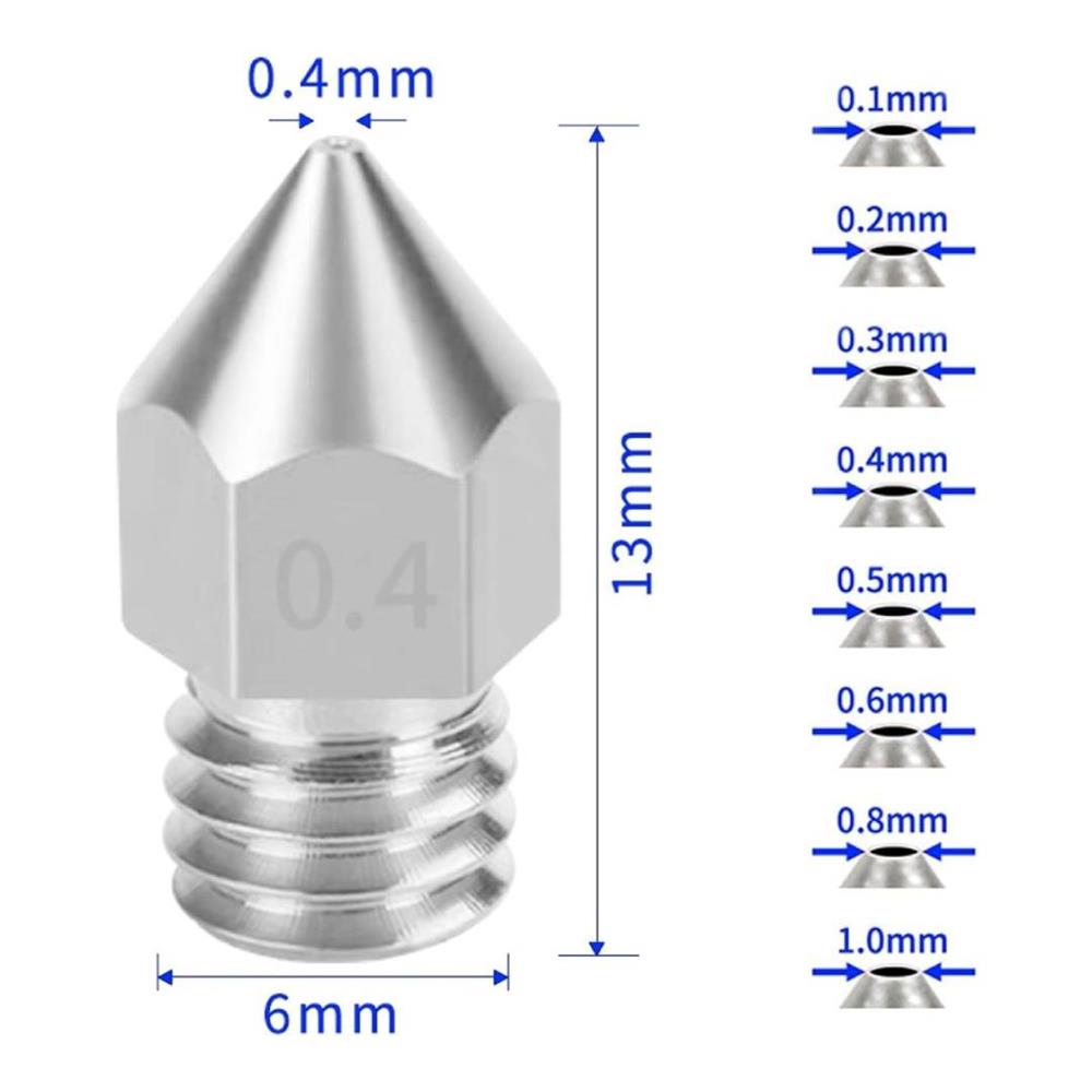 PICO Kit - 40 picos MK8 + llave + 10 destapapicos M6 filamento 1.75mm 32913 - Imagen 4