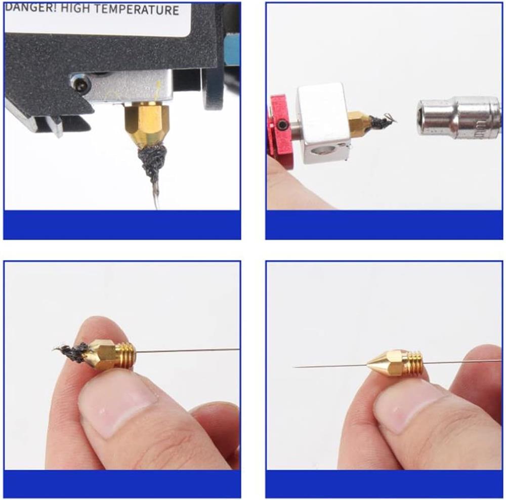 PICO Kit - 40 picos MK8 + llave + 10 destapapicos M6 filamento 1.75mm 32913 - Imagen 3