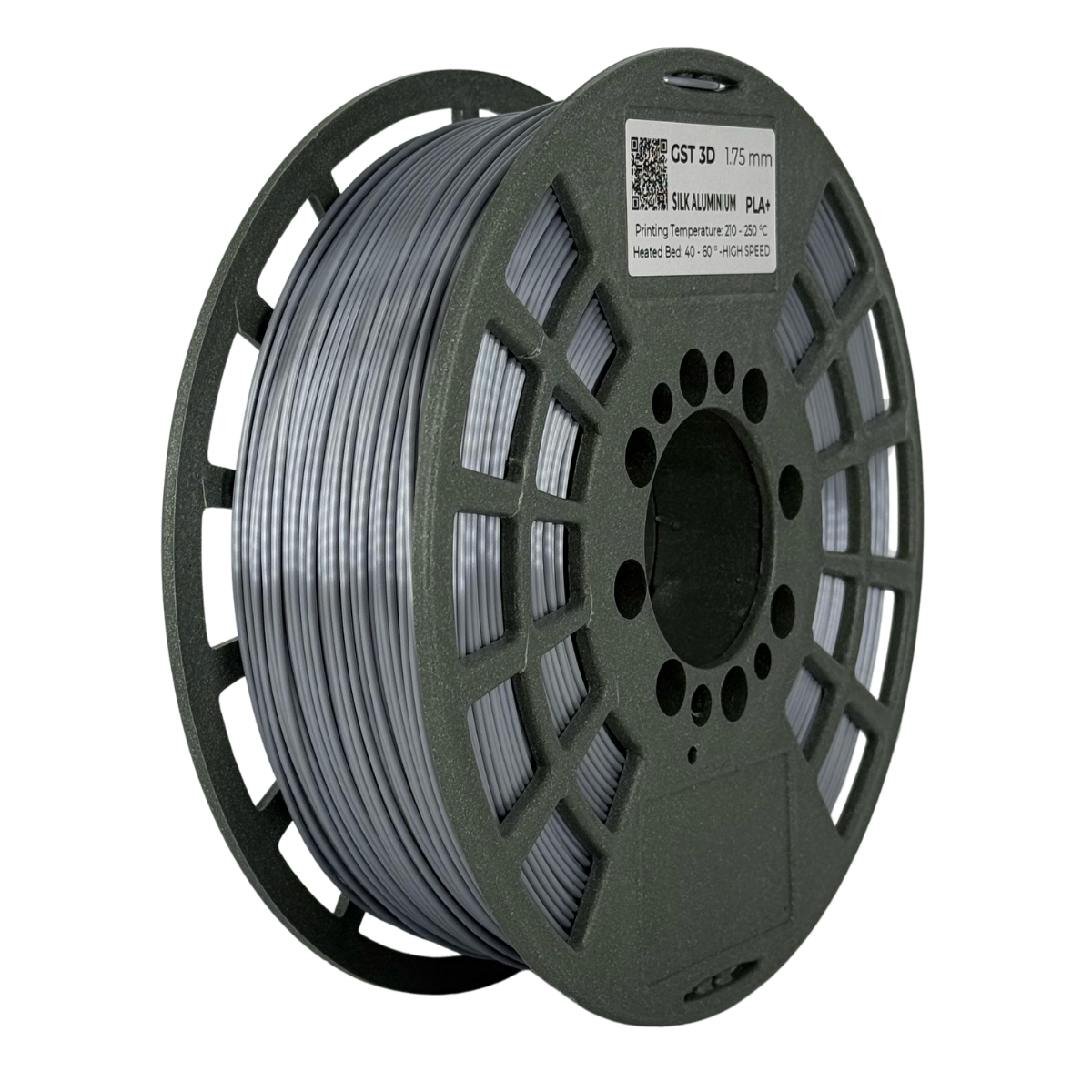 SILK ALUMINIO Aluminium GST SIN CAJA PLA Filamento 3D 1.75 1KG