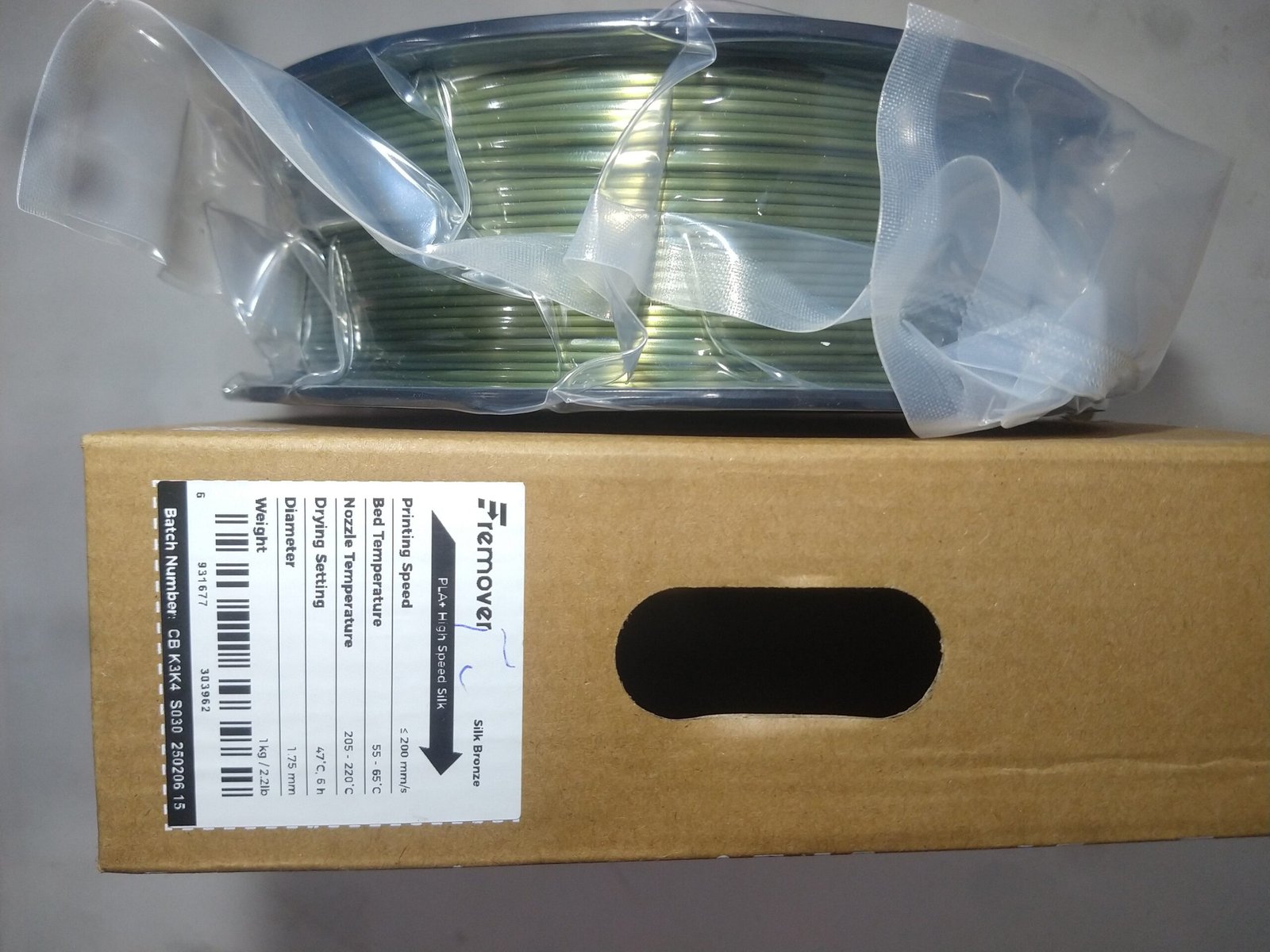 Filamento PLA+ High Speed Fremover silk bronze x1kg