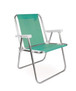 Silla alta aluminio sannet MOR color anis Medidas: 53 cm × 54,5 cm × 72,5 cm Peso máximo soportado: 110 kg