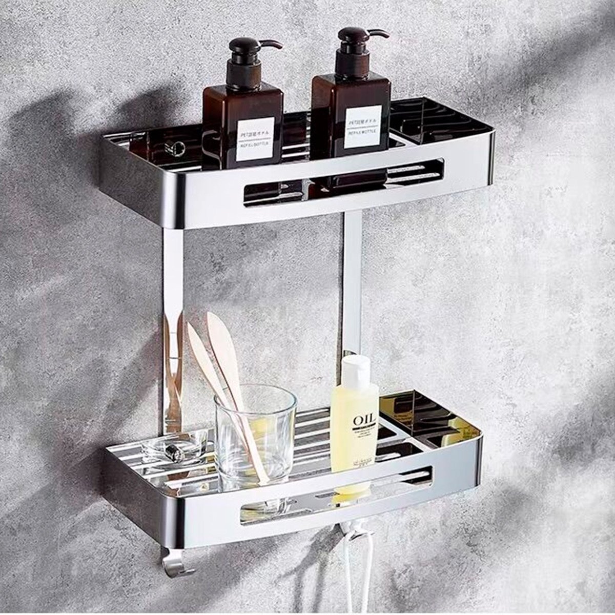 Organizador para ducha doble