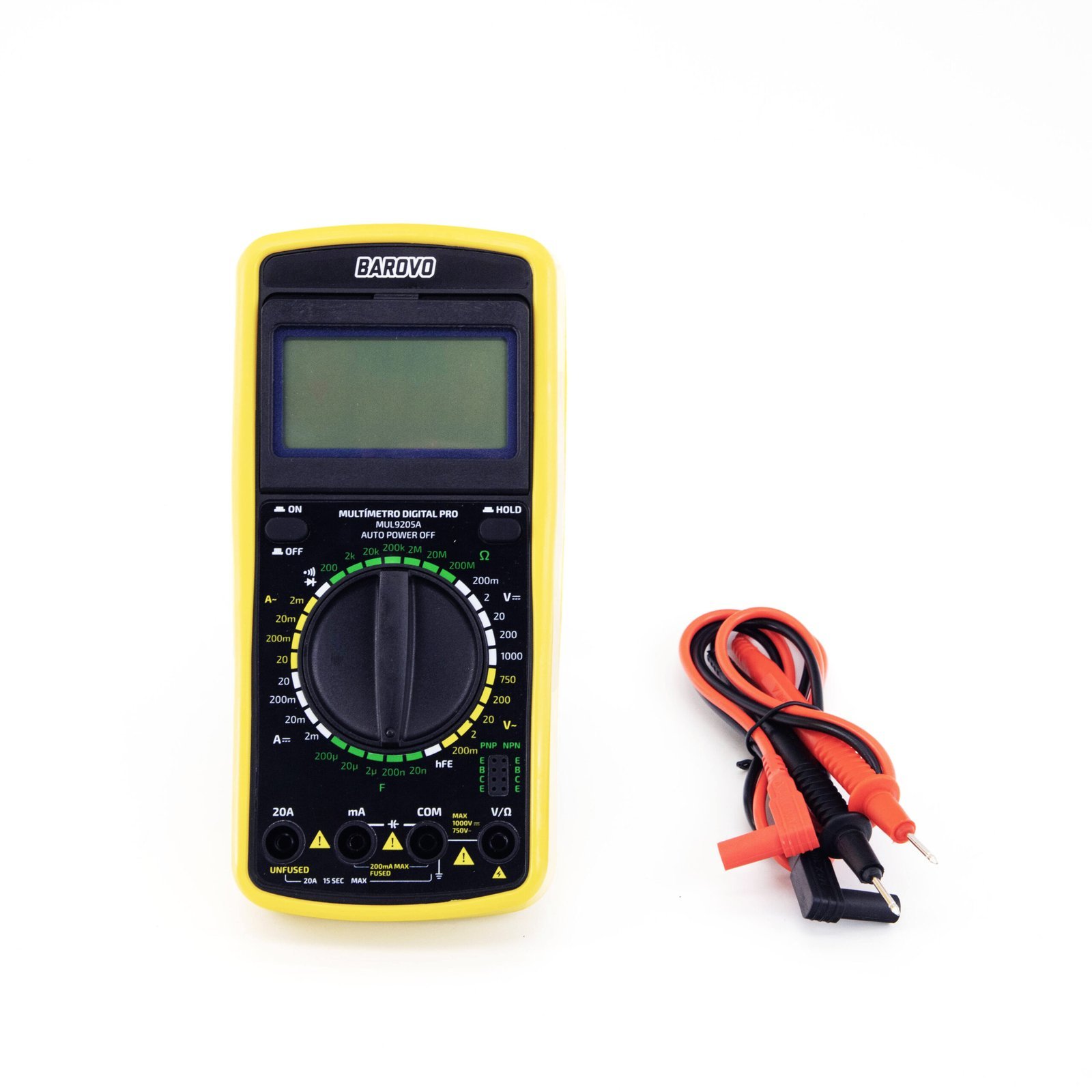 Multímetro digital PRO BAROVO MUL9205A