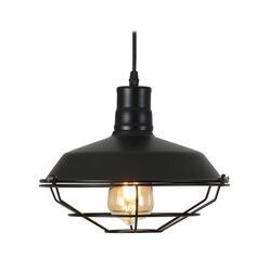 Luminaria colgante tipo industrial con jaula Lampara