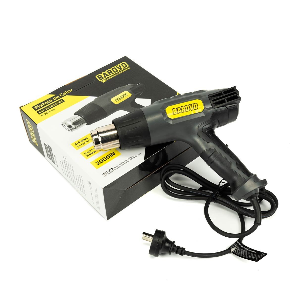 Pistola de calor hobbista BAROVO PC20M-AS