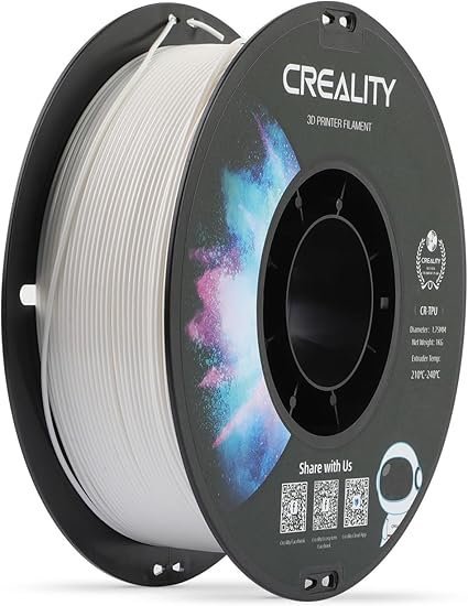 Blanco Cr-TPU CREALITY Filamento Flexible 3D 1.75 1KG 3301040010