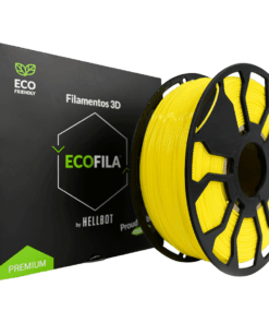 Amarillo CON CARRETEL PLA HELLBOT Filamento 3D 1,75mm x 1KG ECOFILA 3594