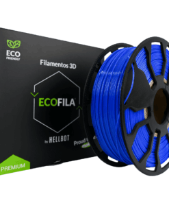 AZUL CON CARRETEL PLA HELLBOT Filamento 3D 1,75mm x 1KG ECOFILA 3586