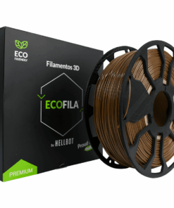 Marron CON CARRETEL PLA HELLBOT Filamento 3D 1,75mm x 1KG ECOFILA 3627