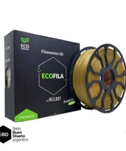Dorado CON CARRETEL Filamento Hellbot ECOFILA PLA 1,75mm 1kg ECOFILA 3620