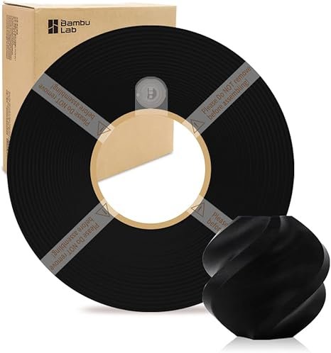 Negro Bambu Lab PLA SIN CARRETEL Filamento Básico 1kg 1.75mm