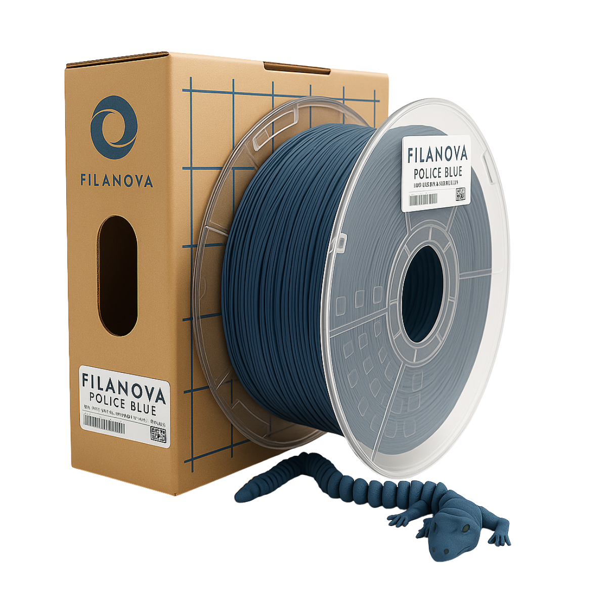 AZUL Police Blue PLA Filanova x 1Kg Filamento 1.75
