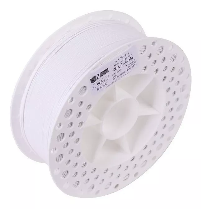 3NMAX BLANCO PLA+ 3N3 FILAMENTO 3D 1.75MM 1KG 3NMAXKG
