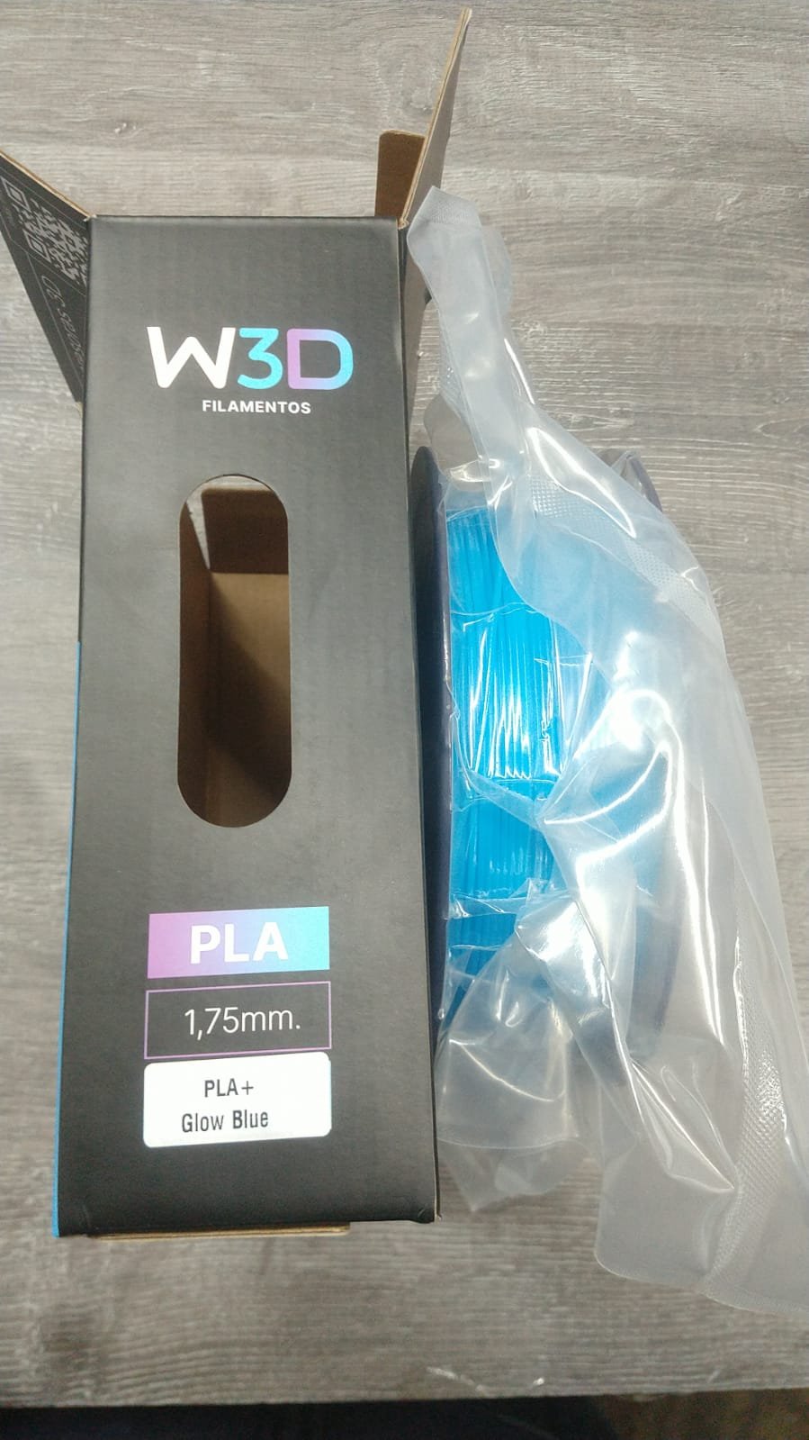 CELESTE (glow blue) PLA W3D FILAMENTO 3D 1.75MM 1KG