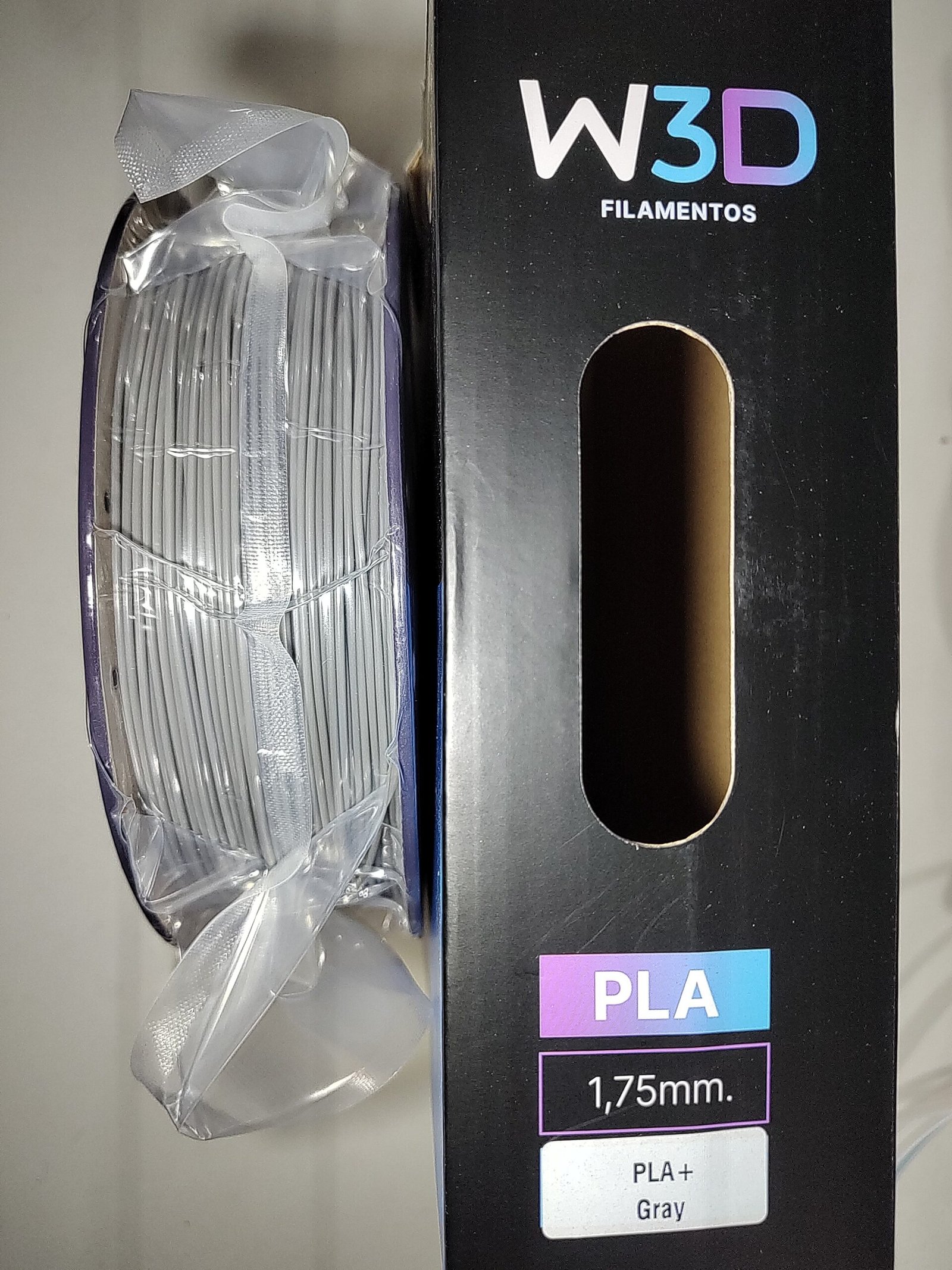 GRIS (gray) PLA W3D FILAMENTO 3D 1.75MM 1KG