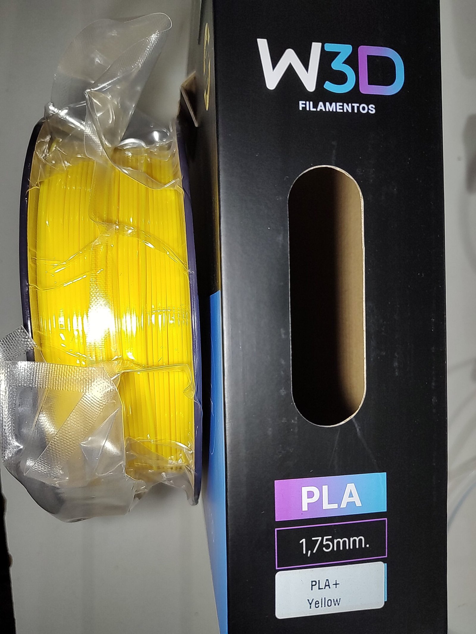 AMARILLO(yellow) PLA W3D FILAMENTO 3D 1.75MM 1KG
