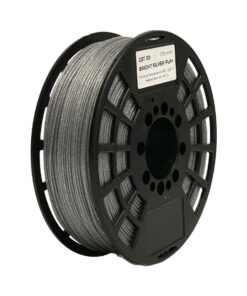 PLATEADO GLITTER SILVER PERLA GRIS GST CON CAJA PLA Filamento 3D 1.75 1KG