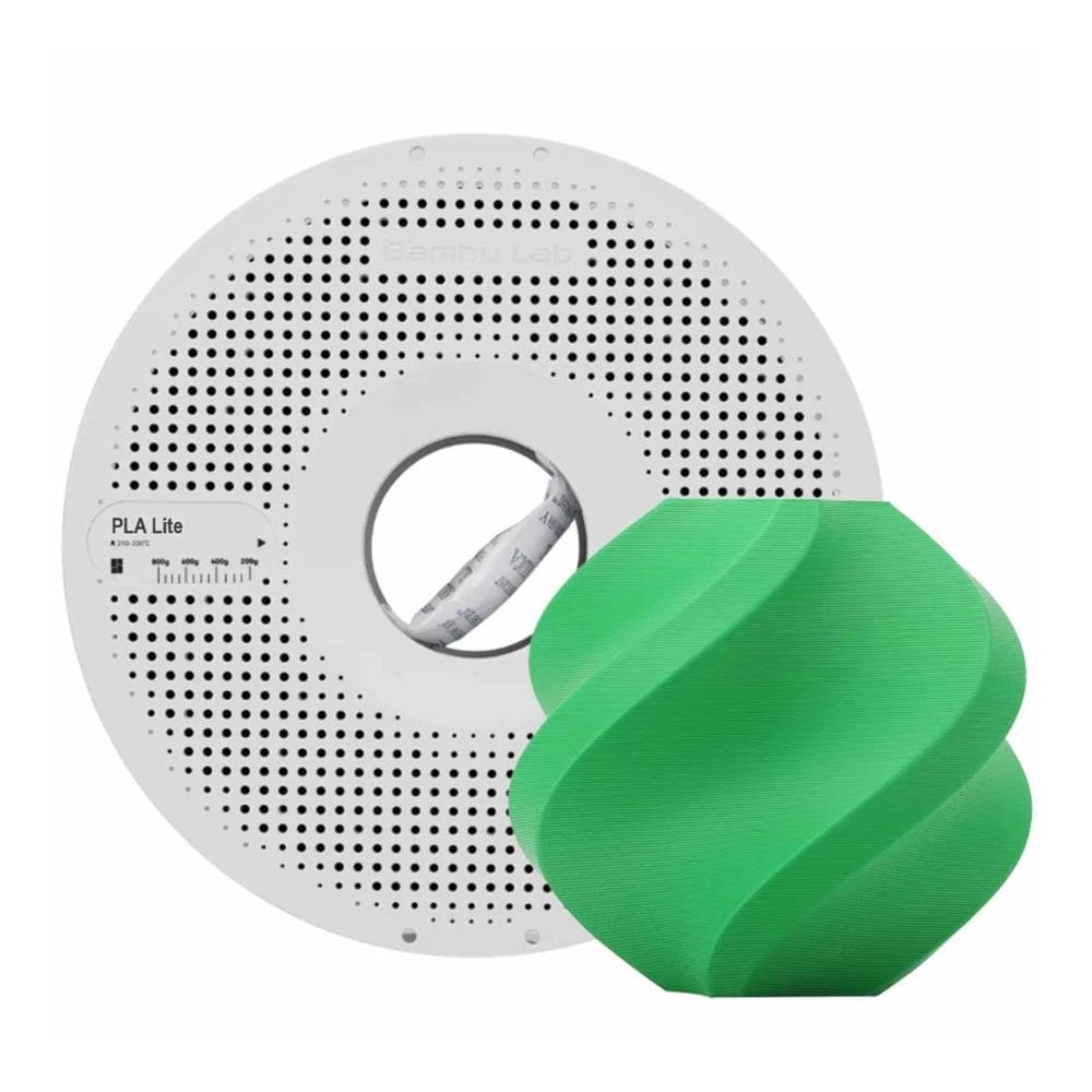 VERDE PLA Bambu Lab Lite CON CARRETEL Filamento 1kg 1.75mm GREEN 40843