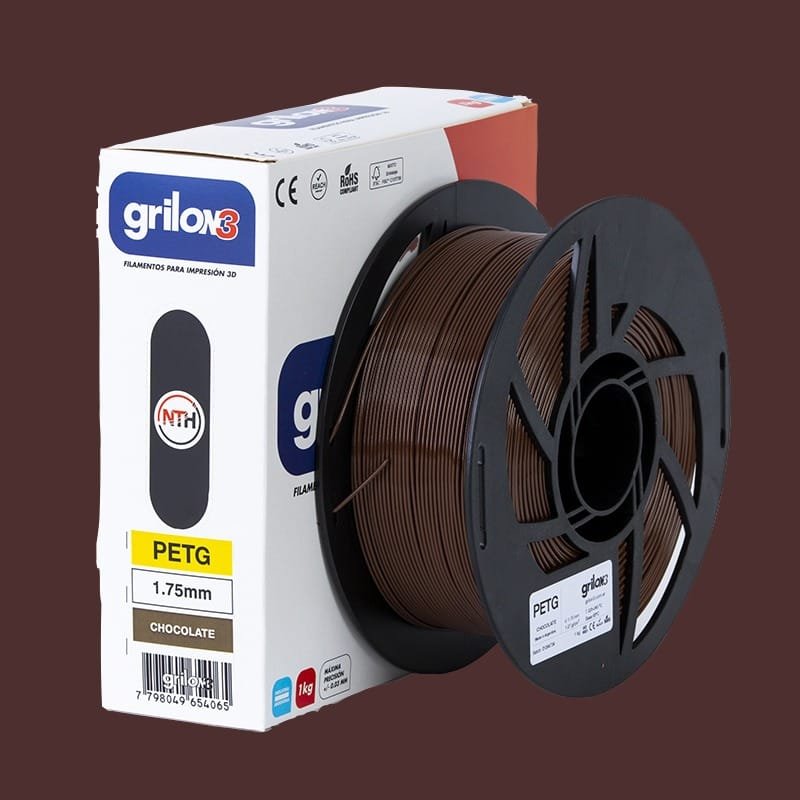 CHOCOLATE PETG GRILON FILAMENTO 3D 1.75MM 1KG