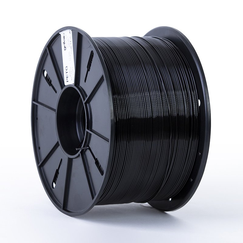 NEGRO 2.5KG PETG MAXICARRETE GRILON FILAMENTO 3D 1.75MM NO ENVASADO EN CAJA M77ING175C2