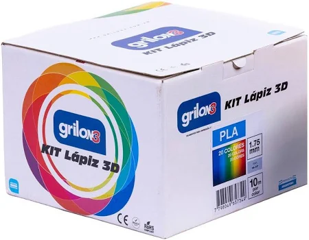 Kit 20 Colores Lapiz 3d Filamento Grilon3 200m
