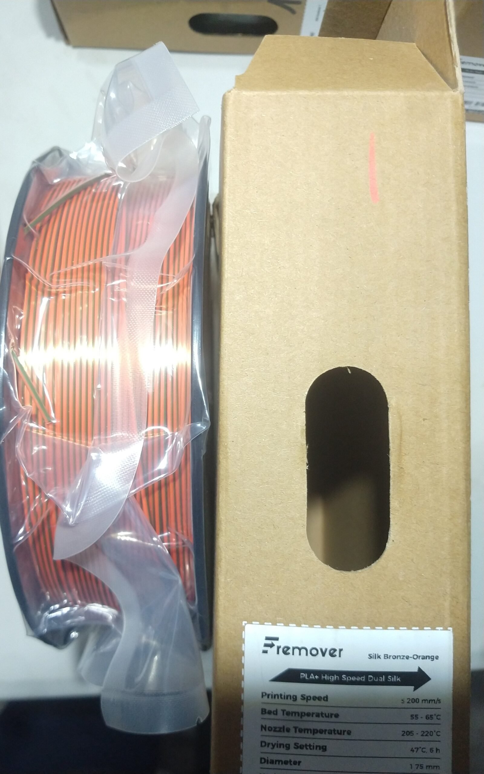 (Bronce-Naranja) Filamento PLA SILK Dual Bronze-Orange Fremover