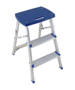 Escalera banqueta de aluminio 3 escalones Mor MOR 005107