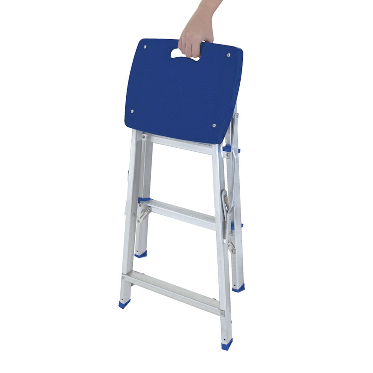 Escalera banqueta de aluminio 3 escalones Mor MOR 005107 - Imagen 3