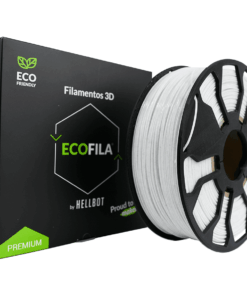 BLANCO CON CARRETEL PETG HELLBOT Filamento 3D 1,75mm x 1KG ECOFILA 3629
