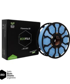 Indigo Pastel CON CARRETEL Filamento Hellbot ECOFILA 1Kg PLA 1,75mm ECOFILA 3623