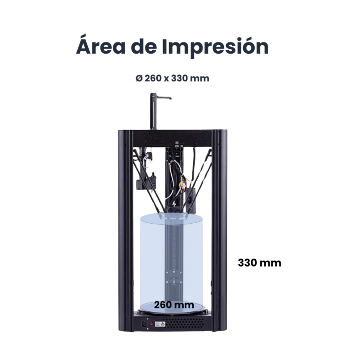 Super Racer (SR) 440X390X960mm Flsun delta impresora 3d - Imagen 3
