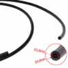 Tubo teflón 2mmx4mm Manguera PTFE para 1.75mm Color negro 1 METROS manguera C18 31187