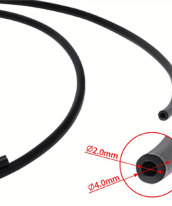 Tubo teflón 2mmx4mm Manguera PTFE para 1.75mm Color negro 1 METROS manguera C18 31187