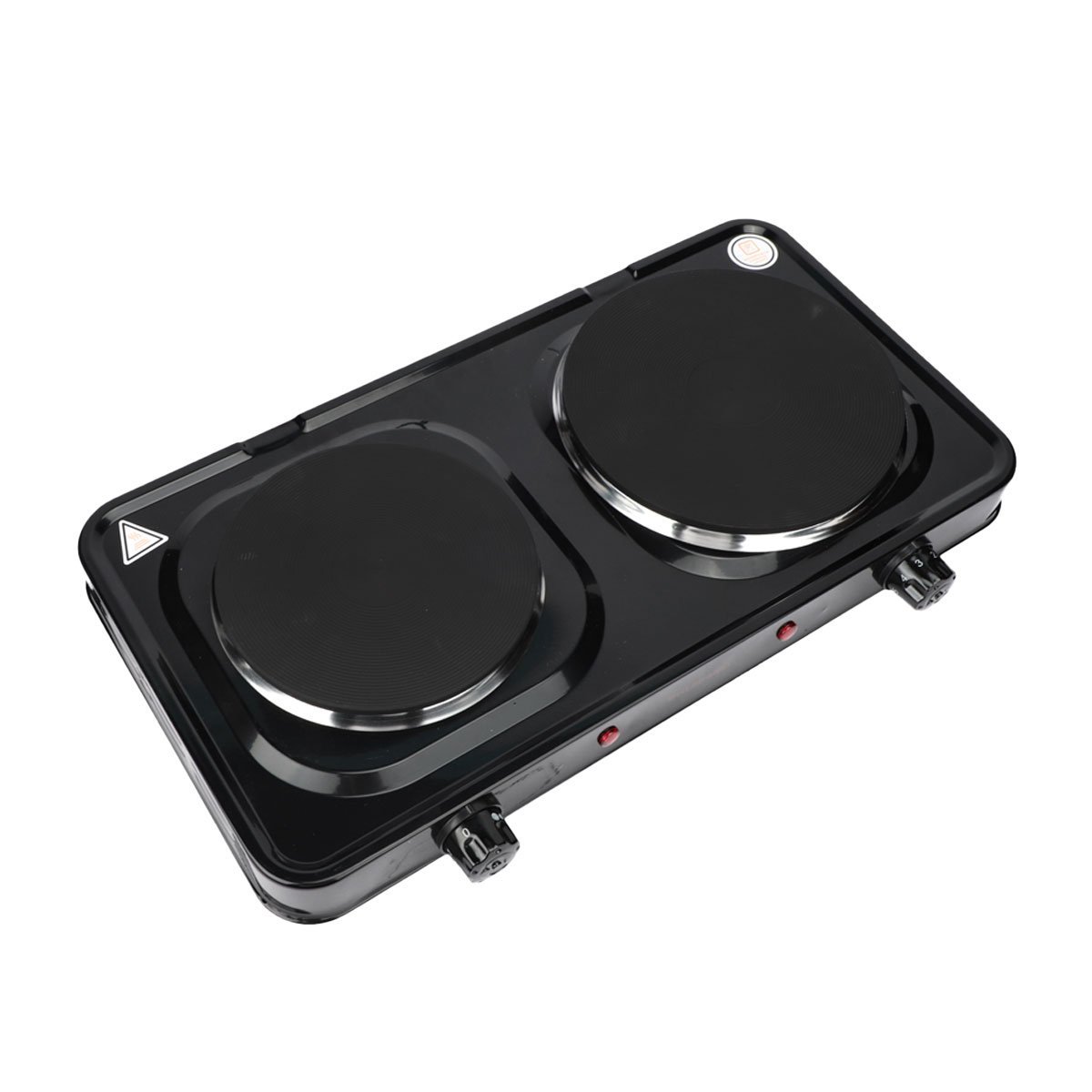 Anafe eléctrico 2 hornalla - 1500W y 1000 W KUSHIRO AEK-2500 - Imagen 2