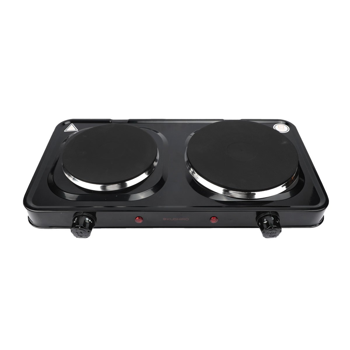 Anafe eléctrico 2 hornalla - 1500W y 1000 W KUSHIRO AEK-2500 - Imagen 3