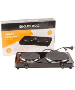 Anafe eléctrico 2 hornalla - 1500W y 1000 W KUSHIRO AEK-2500
