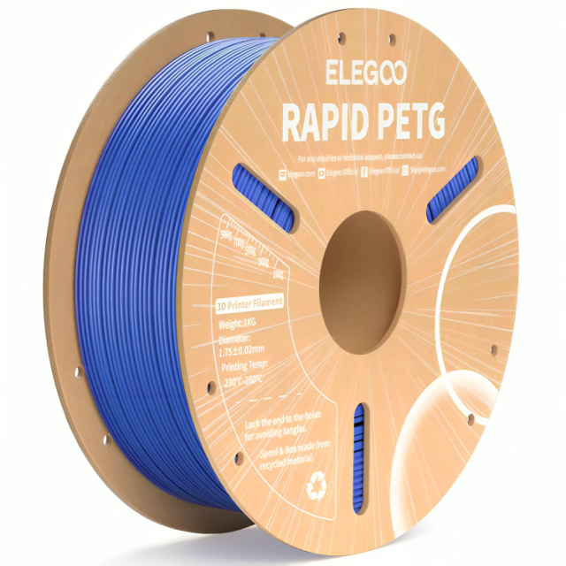 AZUL PETG RAPID Elegoo Filamento Diámetro 1,75mm 1kg 50.203.0219