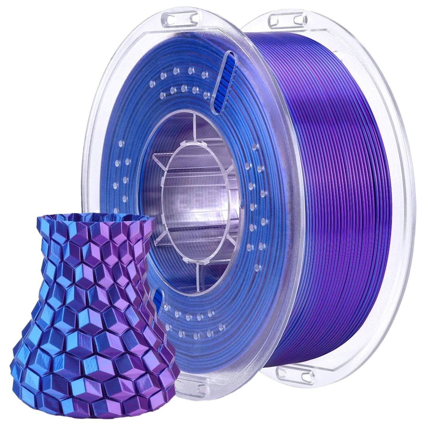AZUL PURPURA SILK PLA Elegoo Filamento - 1.75mm-1KG- 50.203.0662