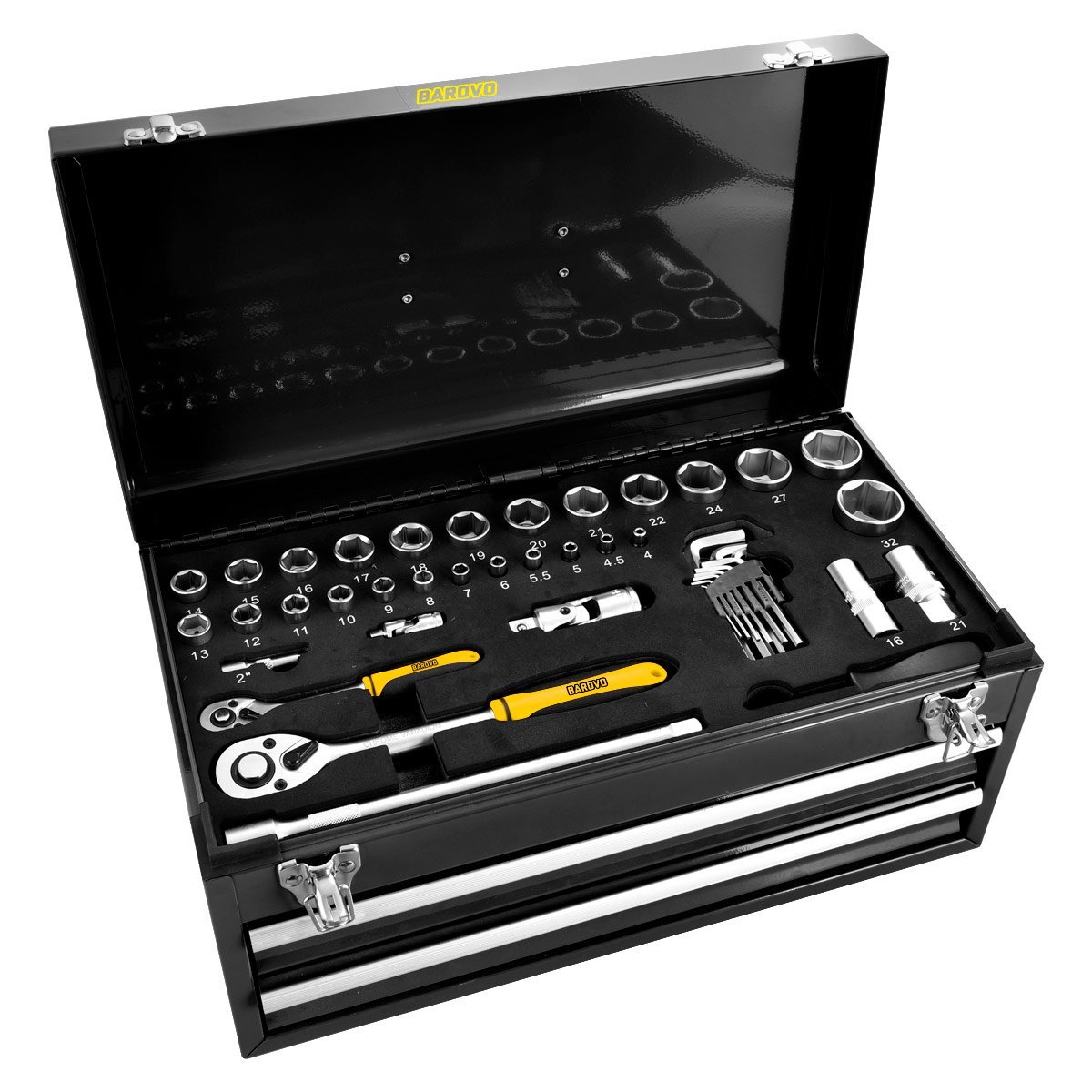 OUTLET Caja de herramientas metálica de 90 piezas (con golpe en la caja metalica) - Imagen 5