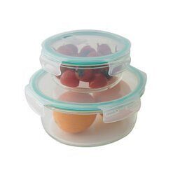 Set de 2 contenedores con tapa - 0,6 L y 1,75 L VONNE CBOI-R617