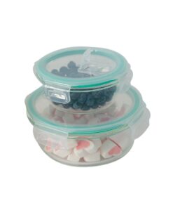 Set de 2 contenedores con tapa - 0,40 L y 0,95 L VONNE CBOS-R495