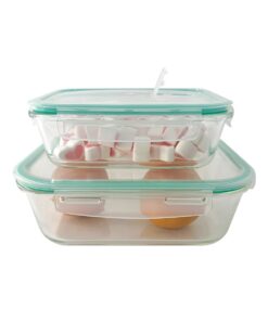 Set de 2 contenedores con tapa - 1 l y 2,3 l