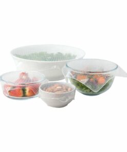 Set de 4 tapas de silicona planas