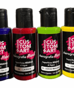 FLUO AMARILLO Pintura Aerografia Eterna Hard Superficies Rigidas 50ml X 15 COD 180