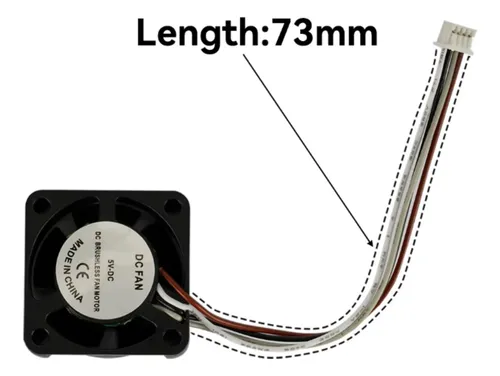 Ventilador Hotend Doble Rodamiento 2510 5v 0.2a Bambu Lab X1-1C-1E generico 32853 C16