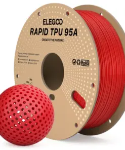 FLEXIBLE ROJO plastic trays TPU Elegoo Filamento Diámetro 1,75mm 1kg 50.203.0633